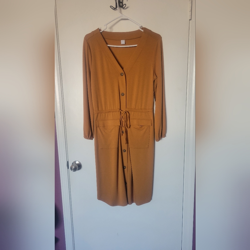 Mustard Old Navy Dress